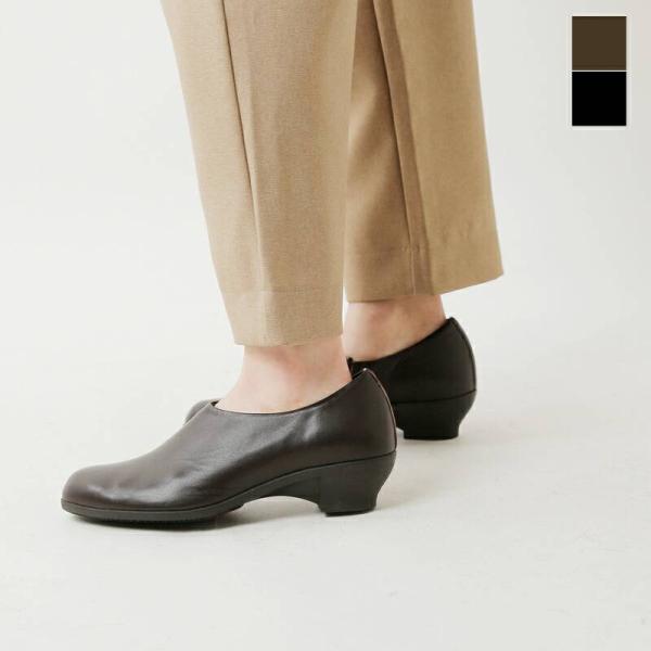 Travel Shoes By Chausser トラベルシューズバイショセ レザーウェッジソールスリッポンシューズ Tr 012 Aranciato 通販 Paypayモール