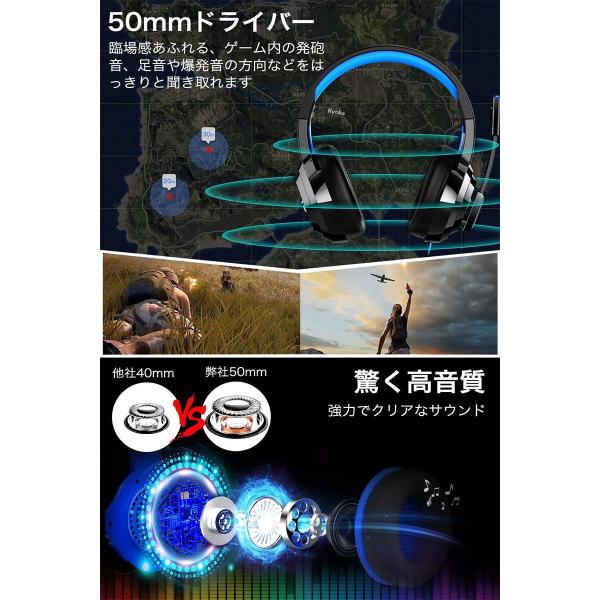 ヘッドセット ゲーミングヘッドセット Ps4 ヘッドホン ヘッドフォン イズキャンセリング マイク付き 有線 3 5mm スイッチ Fps ゲーム Pc 50mmドライバー Buyee Buyee Japanese Proxy Service Buy From Japan Bot Online