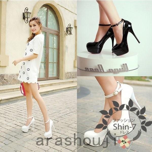 厚底パンプス パンプス チャンキーヒール シューズ ポインテッドトゥ ヒール 大きいサイズ レディース 走れる 歩きやすい ストラップ ピンヒール Pa357 嵐商会 通販 Yahoo ショッピング