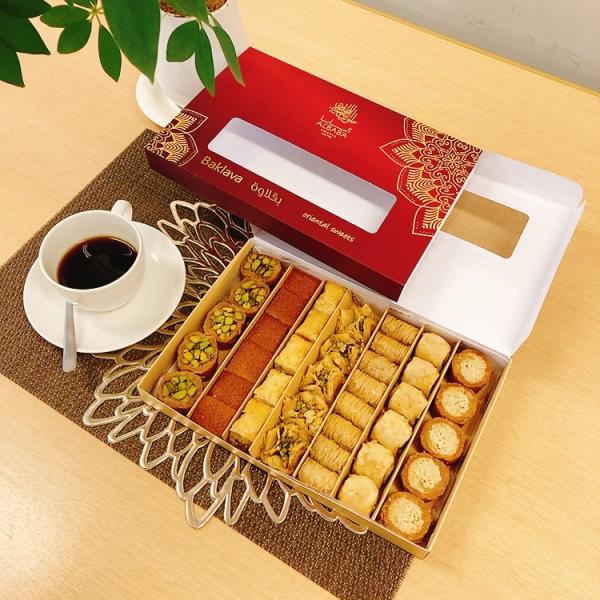 おいしい焼き菓子 バクラヴァ ミックス大625g (Al Baba) アラビックスウィーツ代表格 ナッツたっぷりパイ菓子 豪華7種類38個詰合 送料無料