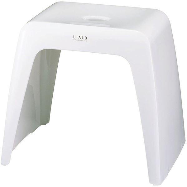 バスチェア 風呂椅子 座面高約35cm 約幅40cm ホワイト 通気性抜群 抗菌
