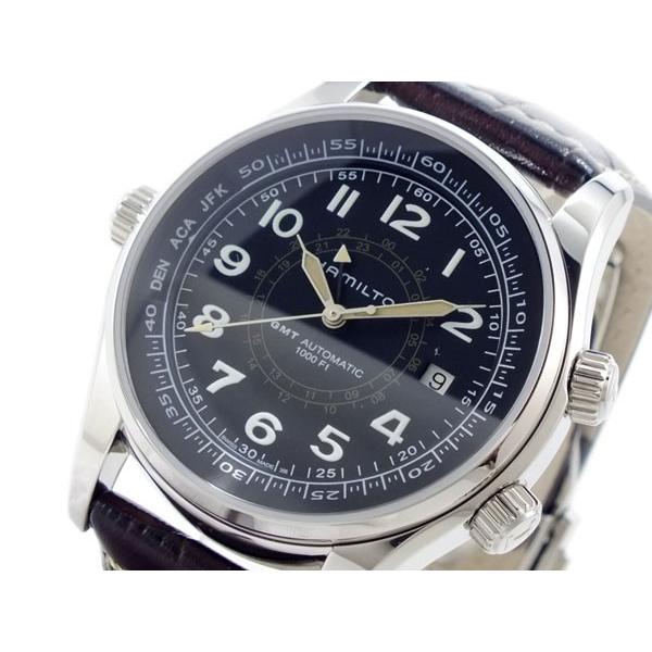 ハミルトン 新作製品 世界最高品質人気 Hamilton カーキ Utc 自動巻 H 腕時計 ブラック メンズ