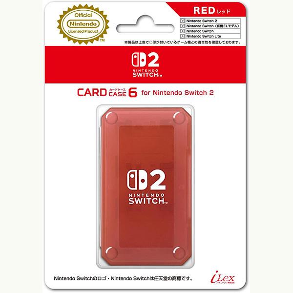 【新品】Switch2 iLEX カードケース6 (レッド)