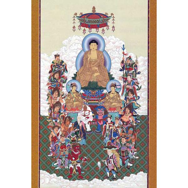 新品】ジグソーパズル 日本画 十六善神図 1000ピース : アーク