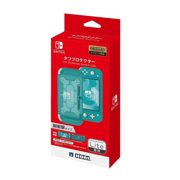 新品】Switch HORI Lite用 タフプロテクター（クリア×ターコイズ