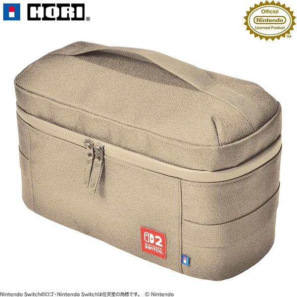 新品】Switch2 HORI まるごと収納バッグ (アイボリー) : アーク