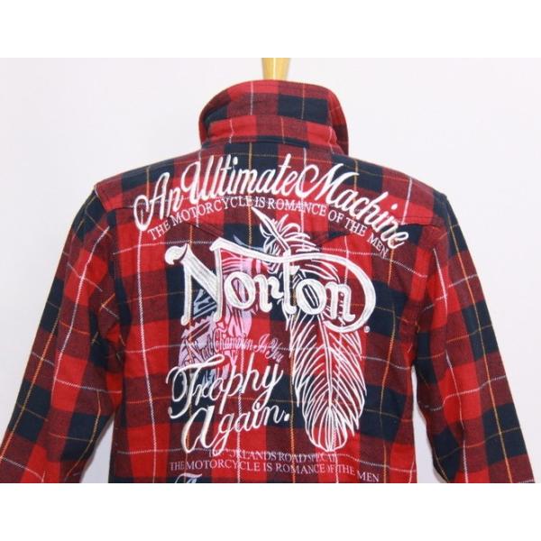Norton ノートン 服 モーターサイクル フェザー刺繍 長袖ネルチェックシャツ 63n1503 レッド 1680 新品 送料無料 Buyee Buyee Japanese Proxy Service Buy From Japan Bot Online