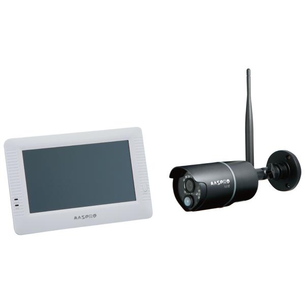 ネットワークカメラ マスプロ WHC7M3 モニター&amp;ワイヤレスHDカメラセット [MASPRO][ネットワークカメラ/防犯カメラ]