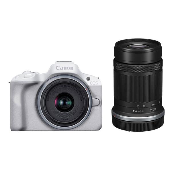 デジタル一眼レフカメラ キヤノン EOS R50 ダブルズームキット [ホワイト]