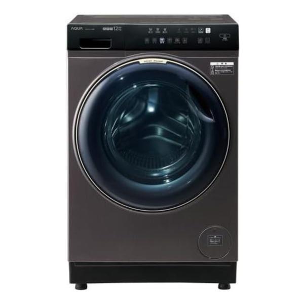 他サイト： □洗濯機 AQUA AQW-DX12R-L-K [シルキーブラック] ★大型家財便 ドライバー2名でご指定の場所までお運び致します。 ※お客様のお手伝いは不要です。の商品画像