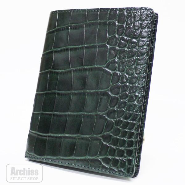 ポールスミスコレクション Paul Smith Collection ノートカバー メモカバー グリーン クロコ型押し レザー サイズ対応 訳あり S Archiss 通販 Yahoo ショッピング