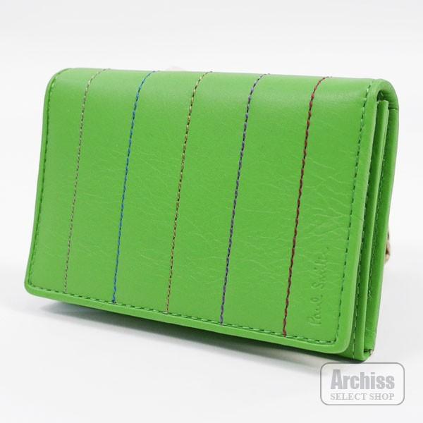ポールスミス Paul Smith カードケース 名刺入れ グリーン マルチカラー ステッチ キルティング ストライプ Good Luck 刻印 メンズ 紳士 Psu032 50 S Psu032 50 Archiss 通販 Yahoo ショッピング