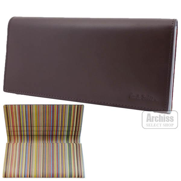 ポールスミス Paul Smith 長財布 焦茶 ブラウン インサイド マルチ ストライプ メンズ 紳士 ギフト プレゼント Psy262 71 S Psy262 71 Archiss 通販 Yahoo ショッピング