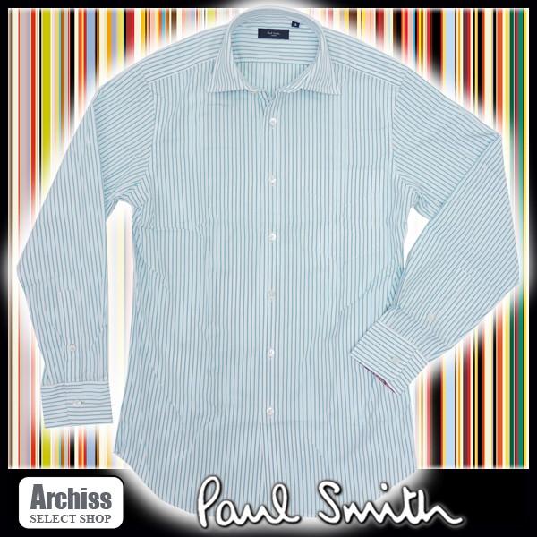 ポールスミス Paul Smith シャツ メンズ エメラルドブルー ストライプ 袖裏花柄 長袖 Sサイズ 訳あり S Buyee Buyee Japanese Proxy Service Buy From Japan Bot Online