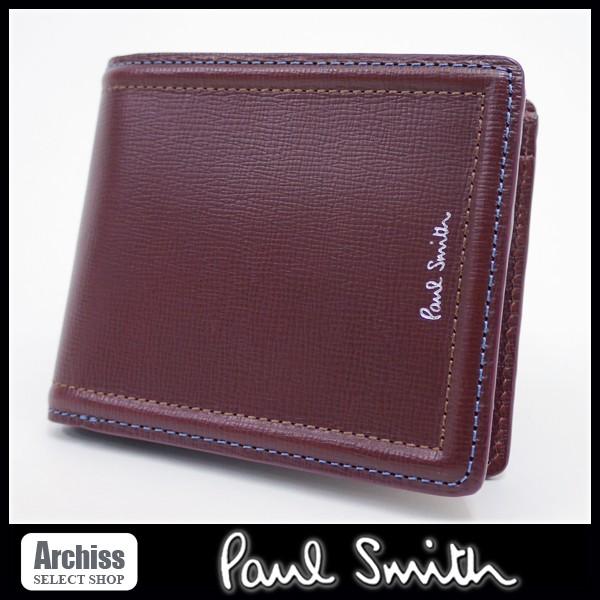 ポールスミス Paul Smith 2折財布 二つ折り 二つ折財布 メンズ ブラウン ベージュ ブルー ダブルステッチ ハイライト Psc024 70 訳あり S S Archiss 通販 Yahoo ショッピング