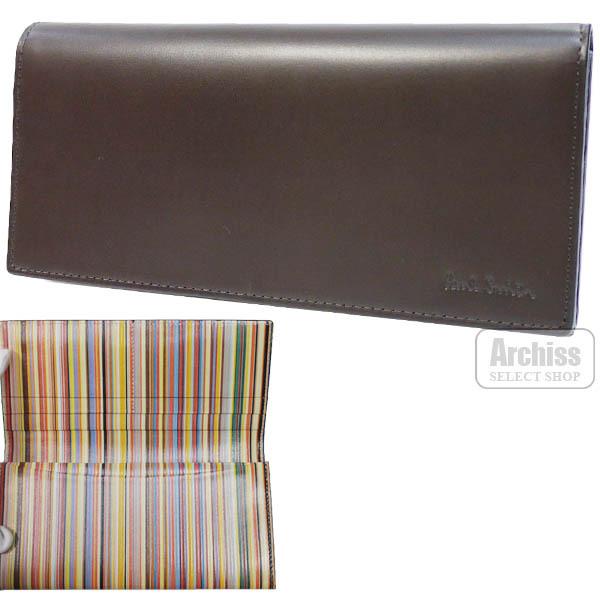 ポールスミス Paul Smith 長財布 焦茶 ブラウン インサイド マルチ ストライプ シリーズ メンズ 紳士 訳あり Psy262 71 S595 S595 Archiss 通販 Yahoo ショッピング