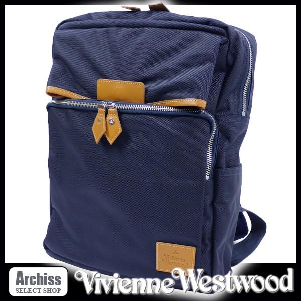 ヴィヴィアンウエストウッド Vivienne Westwood リュック バッグ ネイビー 薄茶 レザーアクセント ユニオン メンズ 訳あり Vwb472 30 S S Archiss 通販 Yahoo ショッピング