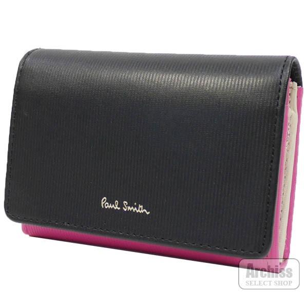 ポールスミス Paul Smith 2折財布 L字ジップ 小銭入れ パスケース付き ローズピンク 黒 ブラック コンビ ストライプ Cb レディース 訳あり Pwd114 23 S S Archiss 通販 Yahoo ショッピング