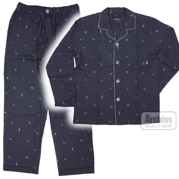 ポールスミス Paul Smith パジャマ 長袖 チャコール グレー ロンドンタクシー 傘 柄 グレー パイピング Llサイズ 身長175 185 メンズ 紳士 30 8100 077 S S Archiss 通販 Yahoo ショッピング