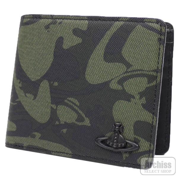 ヴィヴィアンウエストウッド 2折財布 二つ折り 二つ折財布 カーキ オーブ カモフラ柄 ウォーター Orb シリーズ 立体 オーブ付き メンズ 紳士 Vwk253 54 S Vwk253 54 Archiss 通販 Yahoo ショッピング