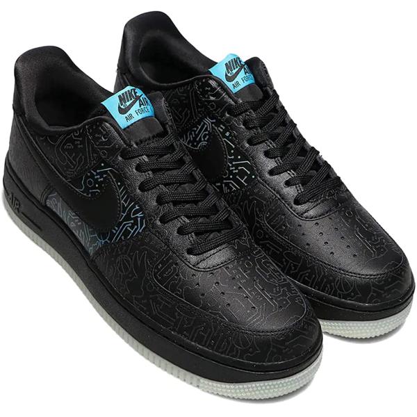 [ナイキ] エア フォース 1 07 x スペース・プレイヤーズ [AIR FORCE 1 07 x SPACE PLAYERS] ブラック/ライトブルー/ブラックDH5354-001 日本国内正規品
