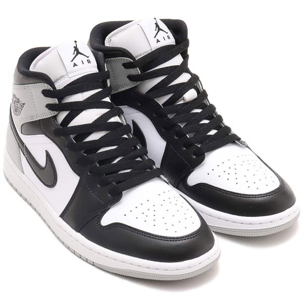 [ナイキ] エア ジョーダン 1 ミッド [AIR JORDAN 1 MID] ホワイト/ライトスモークグレー/ブラック DQ8426-101
