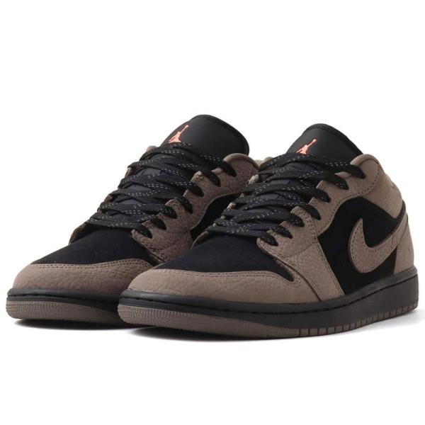 [ナイキ] エア ジョーダン 1 ロー SE [AIR JORDAN 1 LOW SE] ブラック/ライトワイルドマンゴー/オリーブグレー IB7109-005