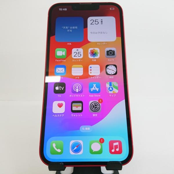 iPhone13 128GB SIMフリー レッド 送料無料 即決 本体 c03221 : アーク