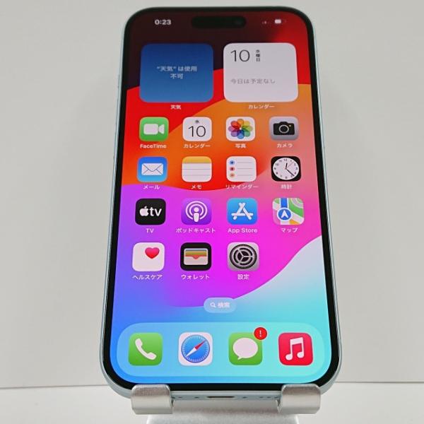 iPhone15 128GB au ブルー 送料無料 即決 本体 c03547 : アーク
