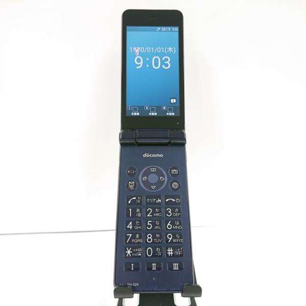 ジャンク品】AQUOS ケータイ SH-02K docomo ブルーブラック 送料無料