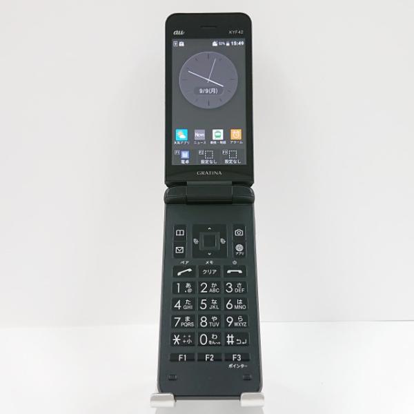 【美品】au GRATINA KYF42 4Gケータイ グラティーナ ブラック GRATINA KYF42 au ブラック 送料無料 即決 本体 c06804 : アーク