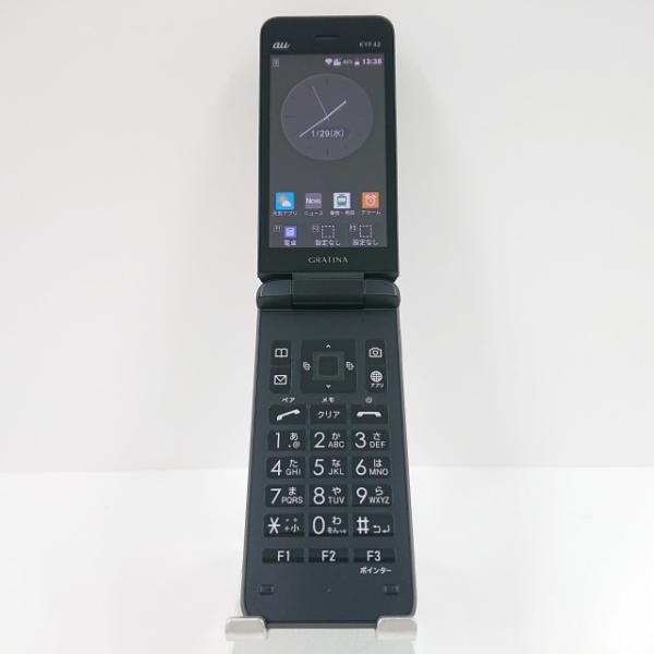 GRATINA KYF42 au ブラック 送料無料 即決 本体 c09704 : アーク
