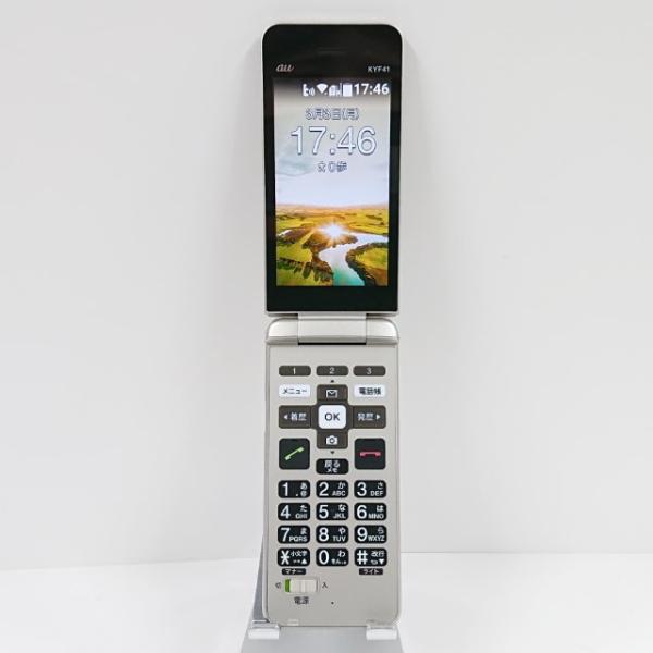 かんたんケータイ KYF41 au シャンパンゴールド 送料無料 即決 本体