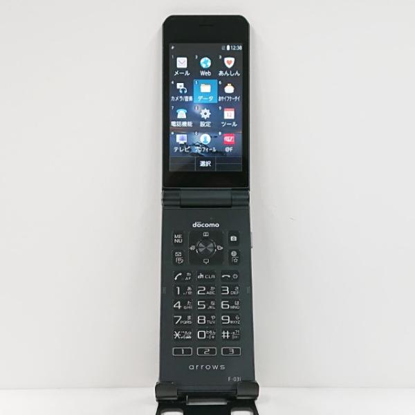 携帯電話 F-03L FUJITSU 富士通 ドコモ SIMロック解除〇 ブラック