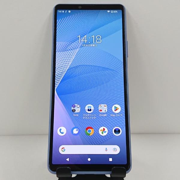 Xperia 10 III ブルー　完動品 au SOG04 SONY f1a72662711529eee6ecb80afa1340