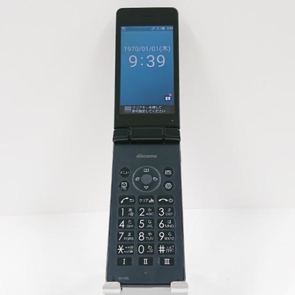 携帯電話 SH-03L SHARP シャープ ドコモ SIMロック解除〇 ブラック