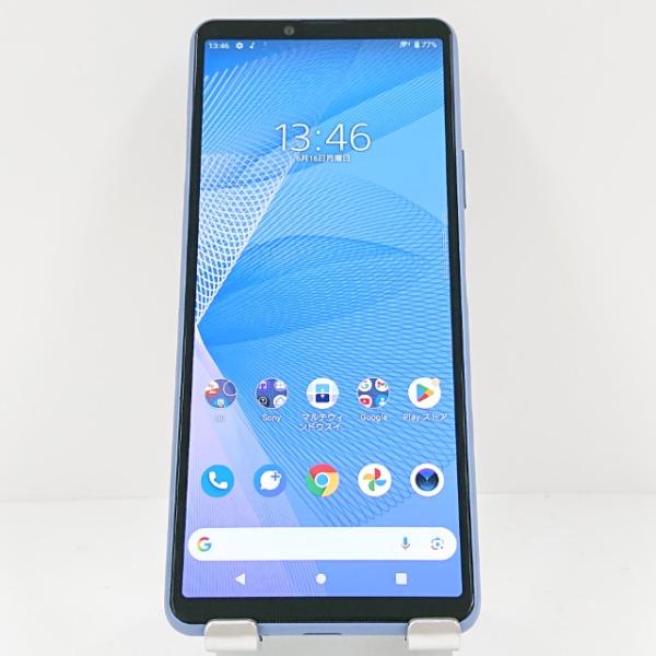 Xperia 10 III SOG04 au ブルー 送料無料 即決 本体 c12973 : アーク