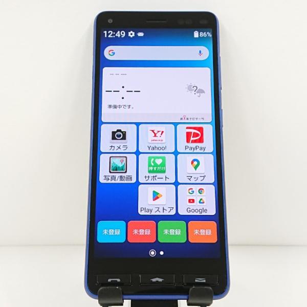 かんたんスマホ2+ A201KC Y!mobile ブルー 送料無料 即決 本体 c13236