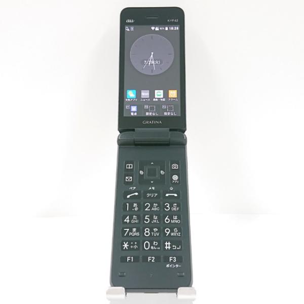 携帯電話 KYF42 京セラ au SIMロック解除〇 ブラック