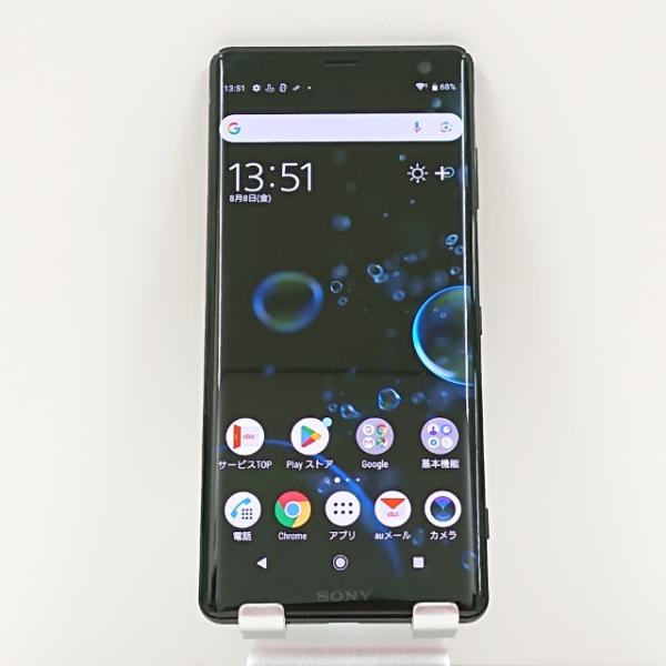 Xperia XZ3 SOV39 au ブラック 送料無料 即決 本体 c13883 : アーク