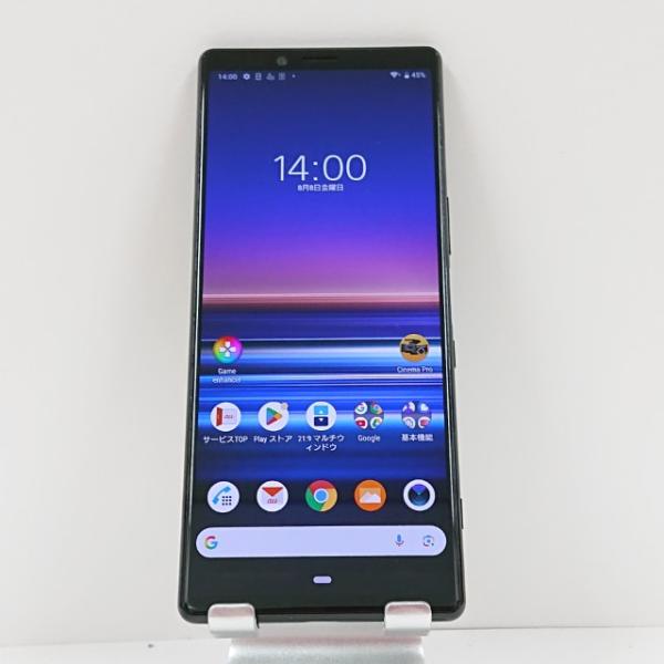 Xperia 1 SOV40 au ブラック 送料無料 即決 本体 c13885 : アーク