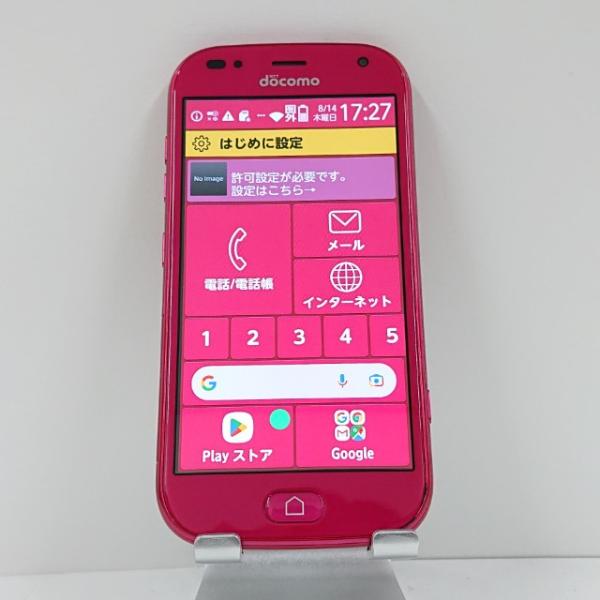 らくらくスマートフォン me F-01L ドコモ ピンク 送料無料 即決 本体