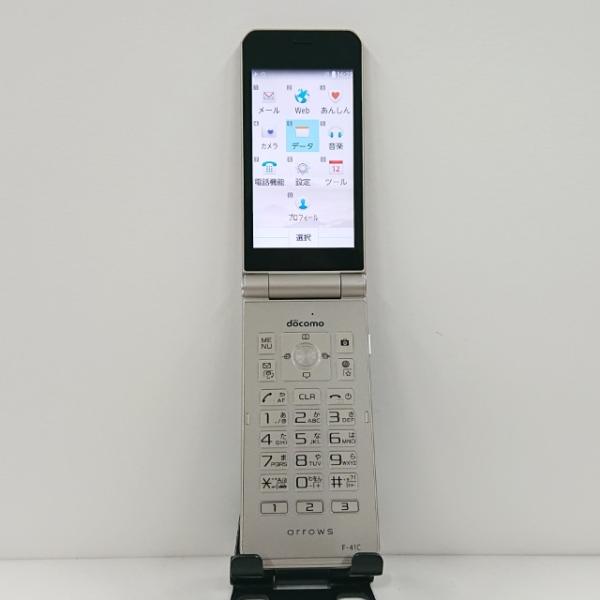 携帯電話 F-41C FCNT ドコモ SIMロック解除〇 ゴールド