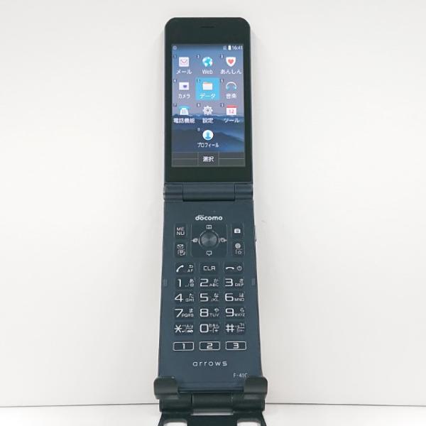 携帯電話 F-41C FCNT ドコモ SIMロック解除〇 ネイビー