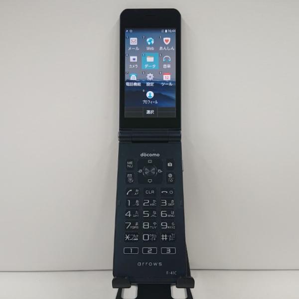 携帯電話 F-41C FCNT ドコモ SIMロック解除〇 ネイビー
