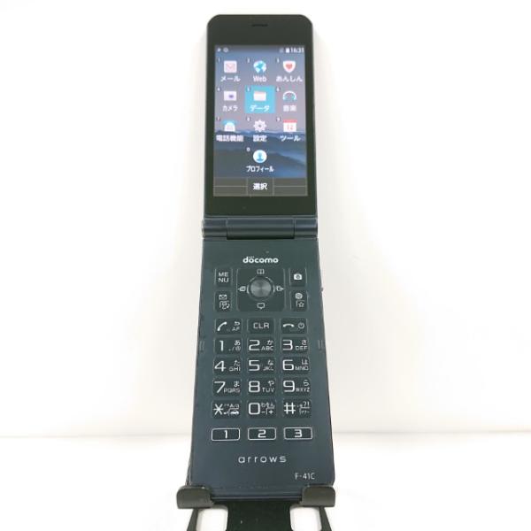 携帯電話 F-41C FCNT ドコモ SIMロック解除〇 ネイビー