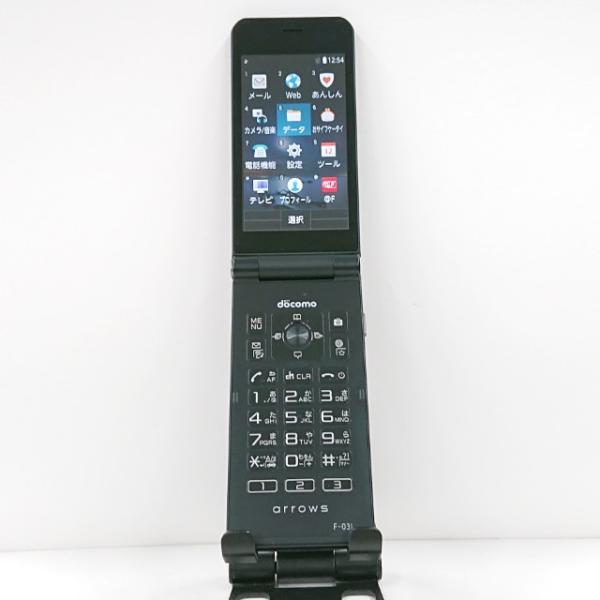 携帯電話 F-03L FUJITSU 富士通 ドコモ SIMロック解除〇 ブラック
