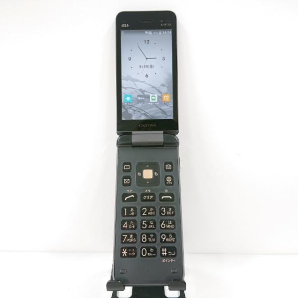 携帯電話 KYF39 京セラ(KYOCERA) au SIMロック解除〇 スミ