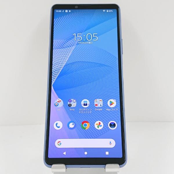 Xperia 10 III SOG04 au ブルー 送料無料 即決 本体 c14724 : アーク