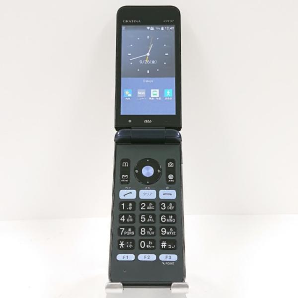 GRATINA KYF37 au ネイビーブラック 送料無料 即決 本体 c14776